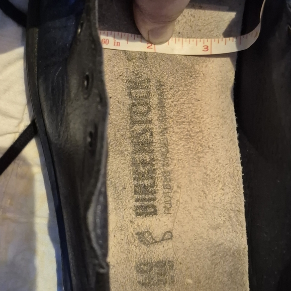 Birkenstock Islay Black Leather Shoes Ladies 9 Men’s 7 - Picture 7 of 8